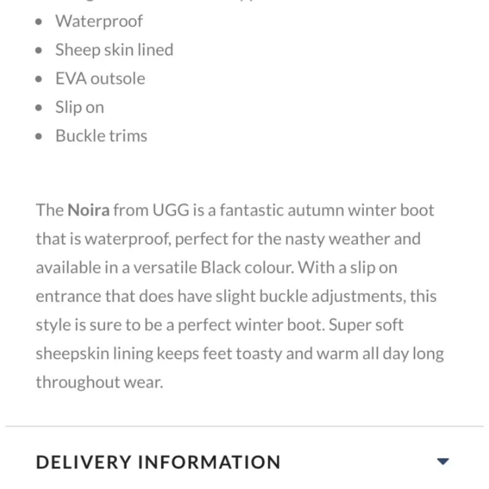 Ugg‎ Noira Black leather and sheepskin